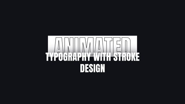Animated Typography Text Animations with Stroke Design MOGRT Pack for Premiere Pro