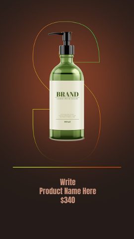 Vertical Cyber Monday Product Promo Story with Outline Numbers and Price After Effects Template