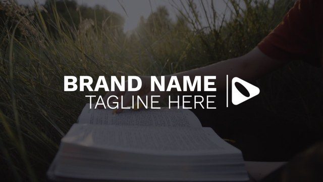Bold Brand Name with Side Logo Animation Free Premiere Pro Templates Download