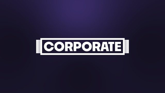 Corporate Word Titles in a Clamp Bracket Plate After Effects Template