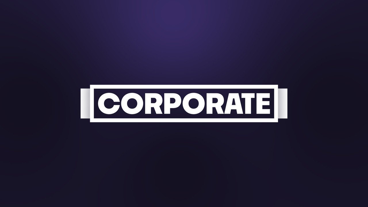 Corporate Word Titles in a Clamp Bracket Plate After Effects Template
