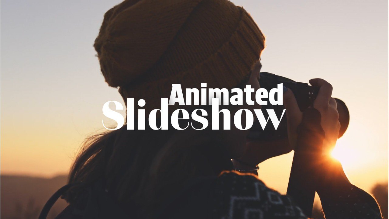 Elegant Photo Slideshow featuring Serif Ampersand Titles After Effects Template