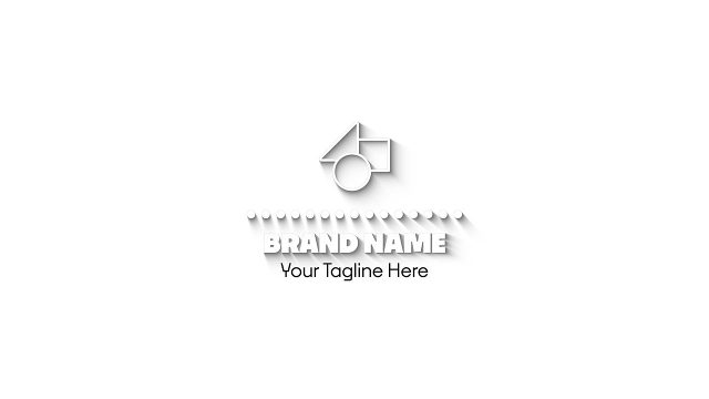 Animated Soft Shadow Logo Reveals with Pattern Strip MOGRT Template