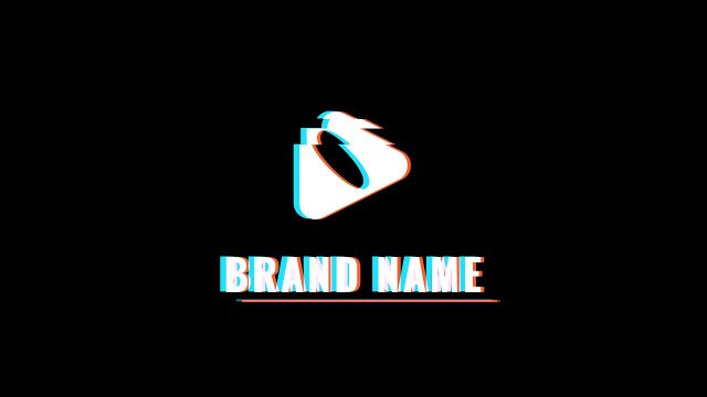 Clean Underline Glitch Logo Sting After Effects Template