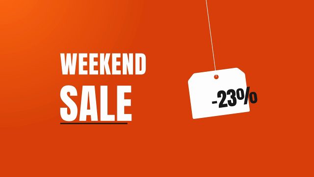 Swinging Label Black Friday Sale Animations with Big Headline MOGRT for Premiere Pro