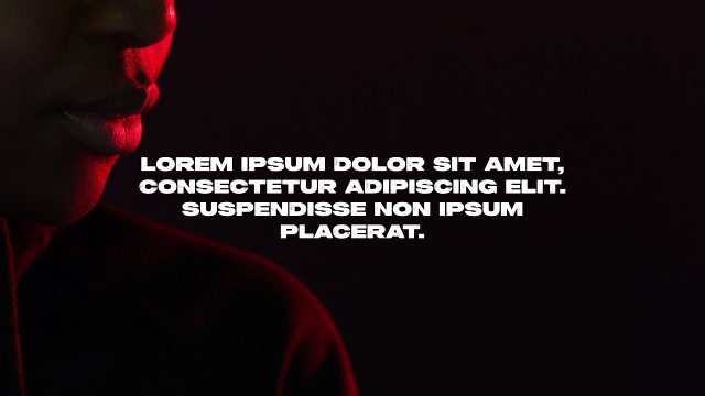 Statement Text Block Opener Titles on Dark Crimson Premiere Pro MOGRT