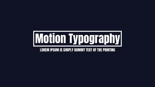 Motion Typography Corporate Titles in an Outline Box Premiere Pro MOGRT Templates