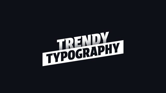 Simple and Trendy Text Effects for After Effects
