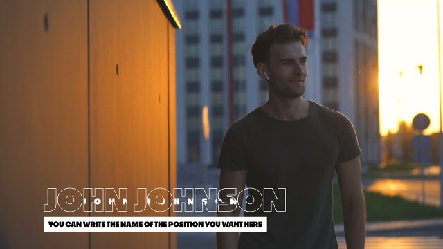 Clean Name Lower Third for After Effects