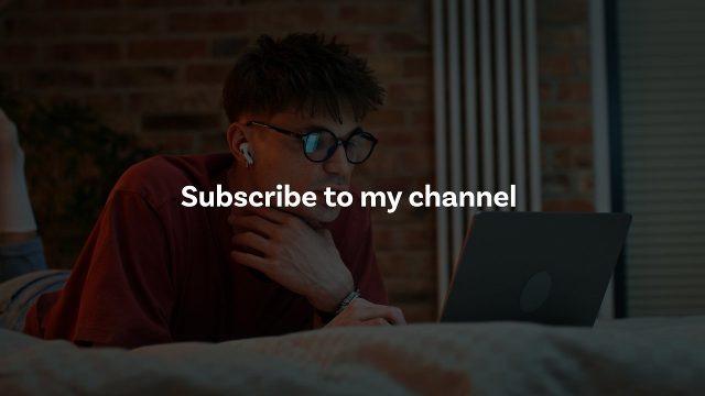 Subscribe to My Channel Text Reminder Lower Third for Podcasts After Effects Template