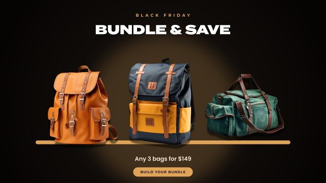 Black Friday Sale Ad with Glowing Display Shelf Premiere Pro Template