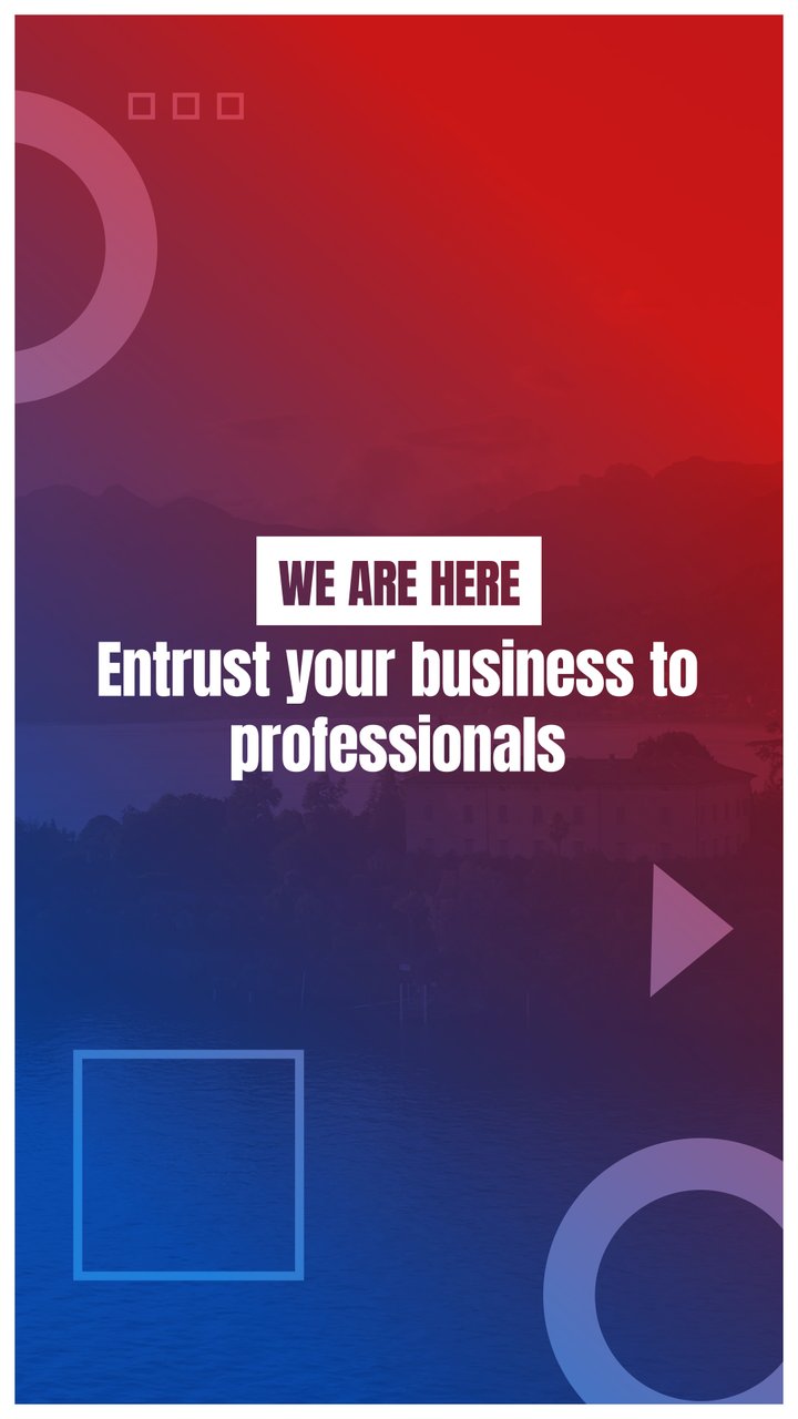 Vertical Corporate Gradient Story Text with Geometric Shapes After Effects Template