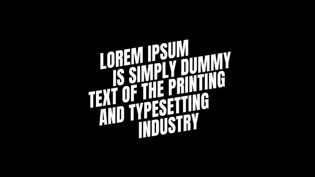 Slanted Paragraph Cascade Kinetic Typography for Stories After Effects Project