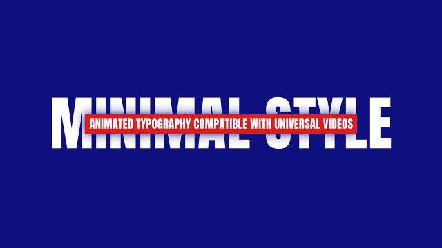 Minimal Style Text Animations featuring Strike Headline for Premiere Pro