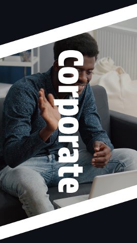Vertical Corporate Slideshow Intros in Fast Color Stripes Premiere Pro MOGRT