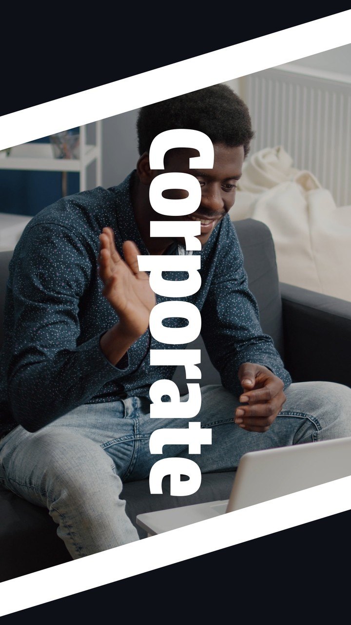 Vertical Corporate Slideshow Intros in Fast Color Stripes Premiere Pro MOGRT