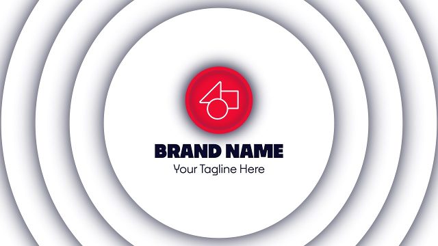 Concentric Circle Logo Reveal with Transition After Effects Template Pack
