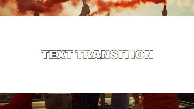 Animated Minimalist Kinetic Typography Transition with Outline Wide Text for Adobe After Effects