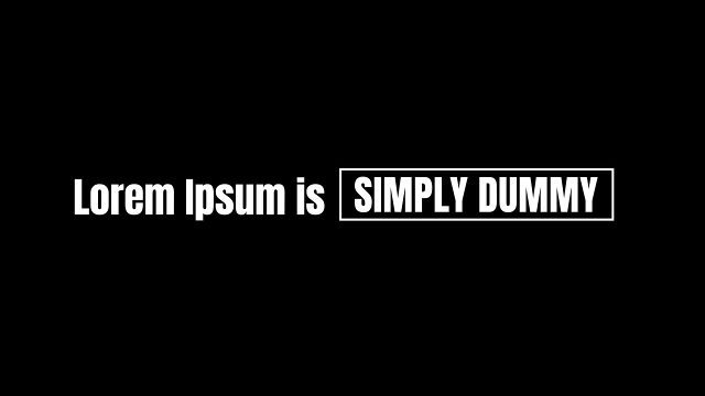 Inline Outline Box Phrase Text Animation for Business Captions After Effects Templates