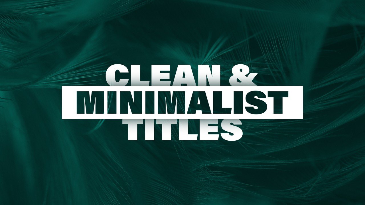 Ampersand Lockup Three Row Title Typography Premiere Pro MOGRT