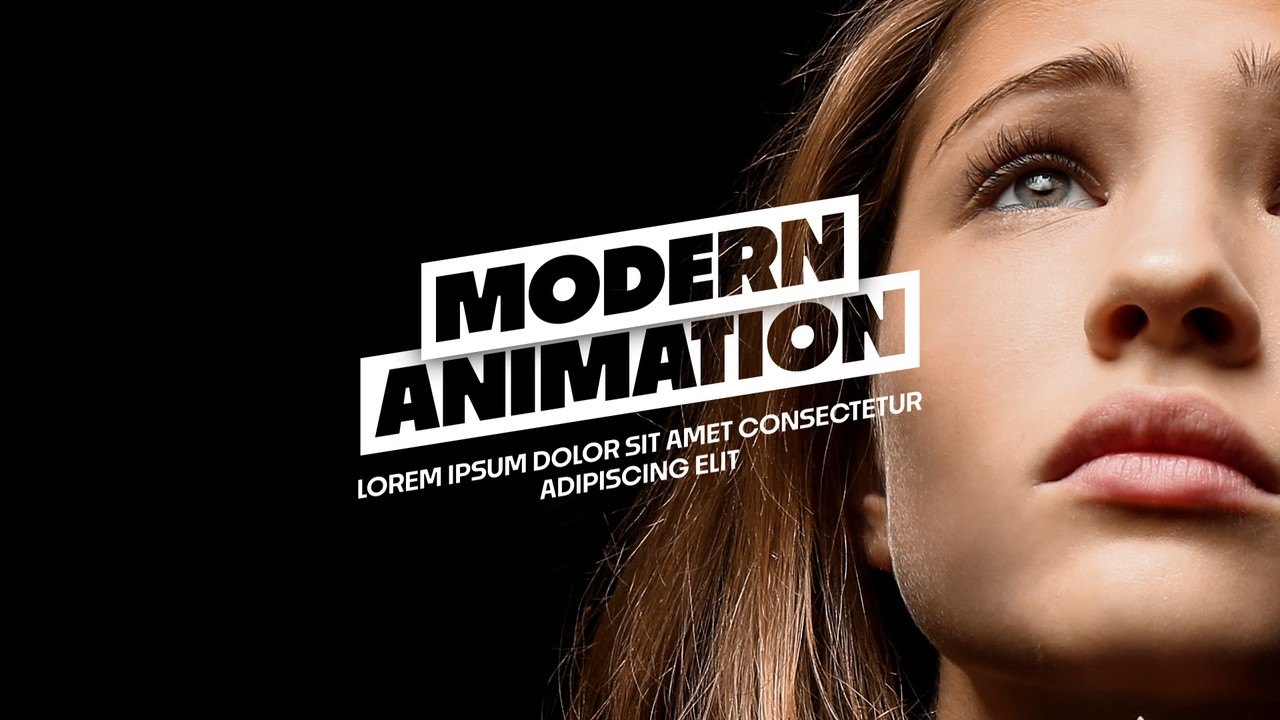 Tiny Paragraph Slanted Duo Heading Animations After Effects Template