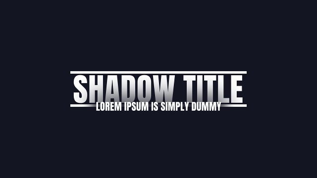 Drop Shadow Caps Corporate Title Animation featuring Box Opening After Effects Template