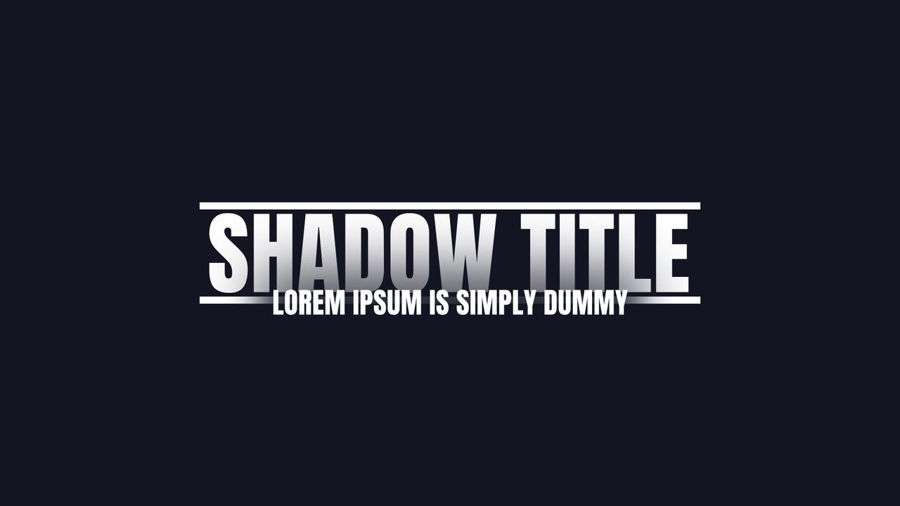 Drop Shadow Caps Corporate Title Animation featuring Box Opening After Effects Template