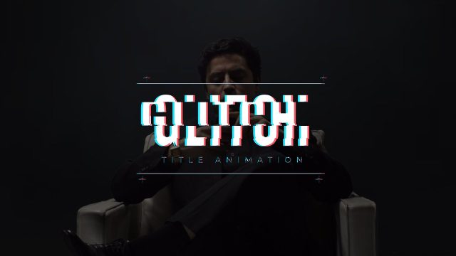 Text Animation and Street RGB Glitch Titles 4K in After Effects