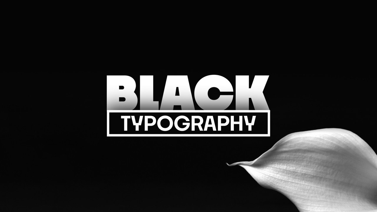 Noir Heavy Caps Title featuring Hollow Frame Caption After Effects Template
