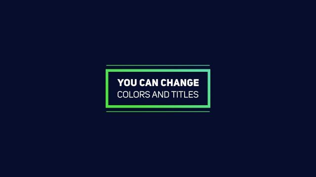 Minimal Green Outline Box Text Animation for Annual Reports – Free After Effects