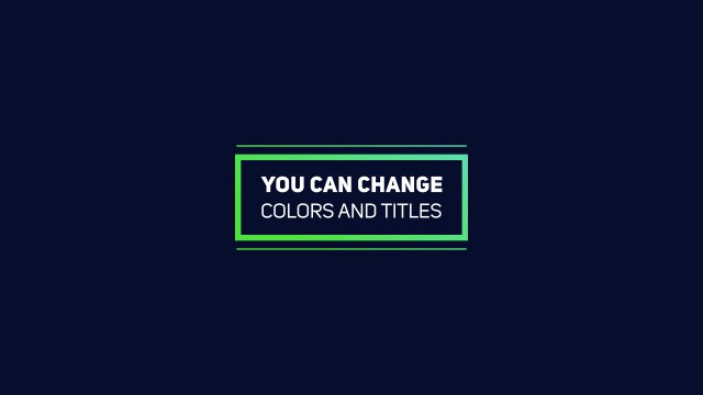 Minimal Green Outline Box Text Animation for Annual Reports – Free After Effects