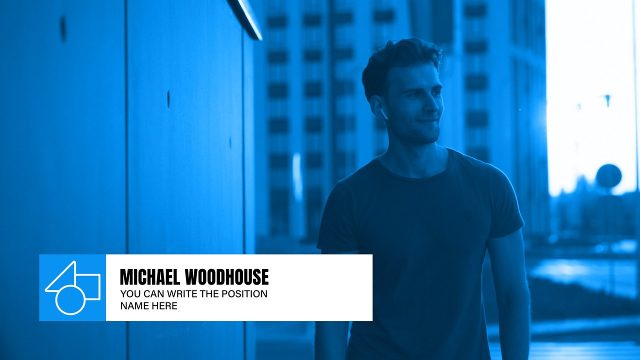 Logo Icon and White Card Lower Third After Effects Template