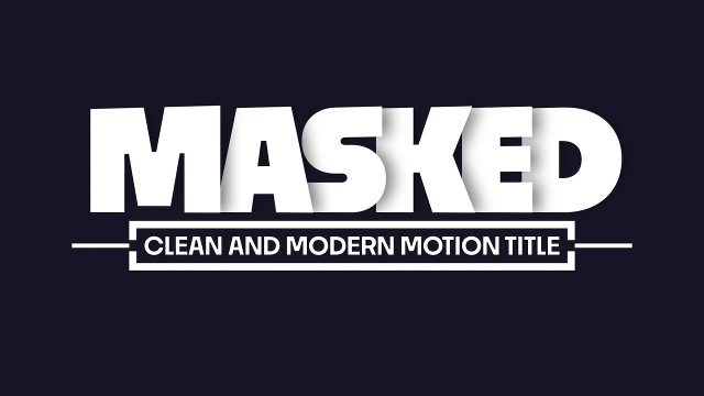 Animated Corporate Giant Masked Word Motion Titles with Subtitle Bar After Effects Templates