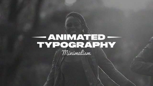 Dash Flanked Caps Script Signature Title Animation After Effects Template