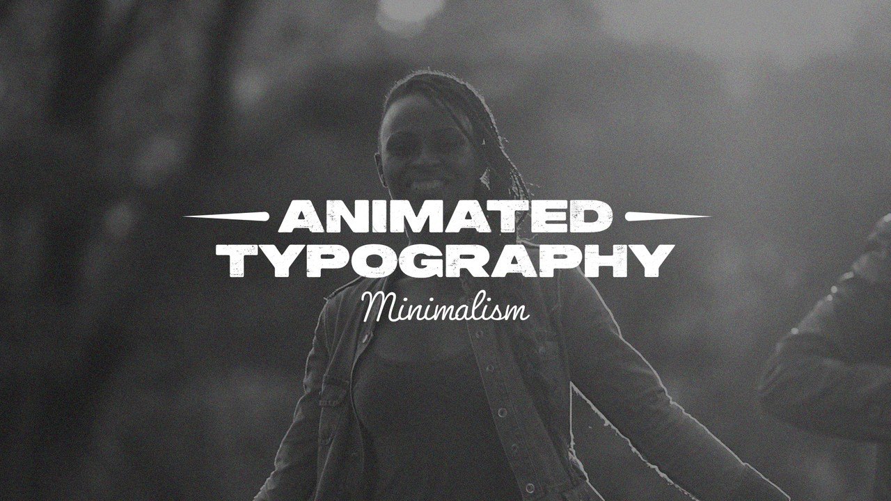 Dash Flanked Caps Script Signature Title Animation After Effects Template