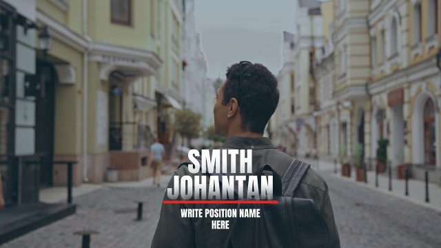 Surname over First Name Lower Thirds for Broadcast Premiere Pro MOGRT Templates