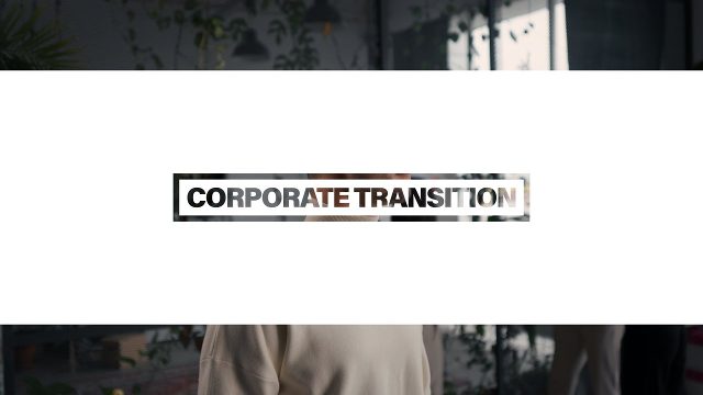 Animated Modern Corporate Text Transition featuring Boxed Text and Dashed Line After Effects Templates