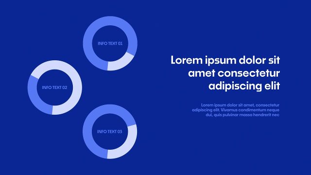 Creative Radial Chart Infographic Titles and Elements Animation After Effects Template