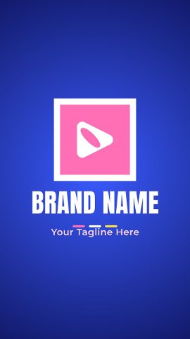 Sleek Vertical Animated Logo