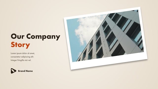 Corporate Story Slideshow featuring Tilted Photo Frames After Effects Template