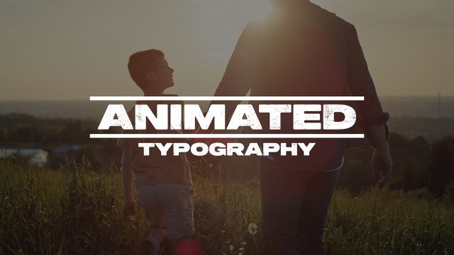 Bold Heading Title between Thin Rules After Effects Template