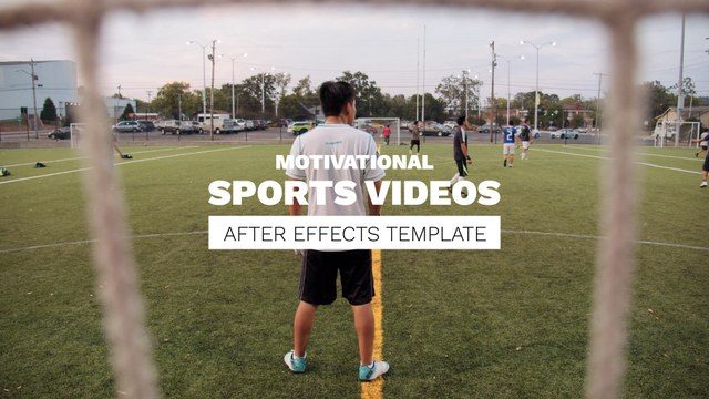Motivational Sports Videos Free After Effects Template with 4K Animated Titles