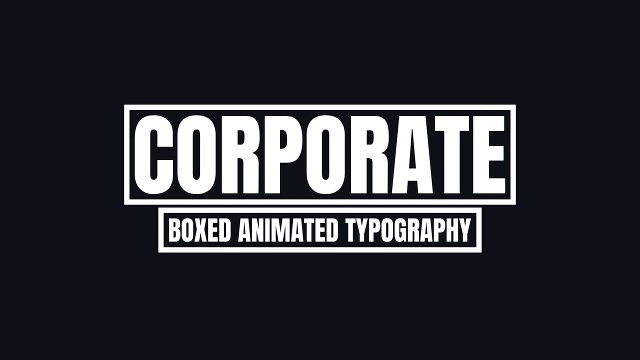 Clean and Fast Motion Typography Template for After Effects