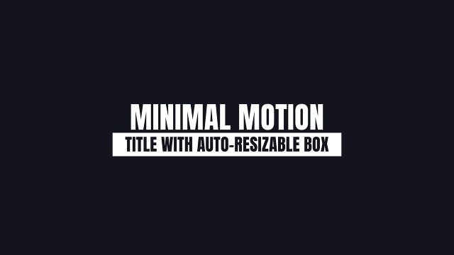 Broadcast Style Auto Resize Strip Caption Corporate Title for YouTube Vlogs After Effects Project