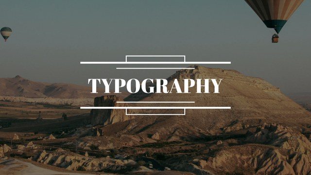 Typography Animations Free After Effects Template