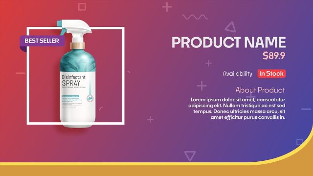 Black Friday and Cyber Monday Product Promo Animations with Frame and Price Label After Effects Project