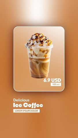 Vertical Golden Brown Glass Panel Product Promo After Effects Template