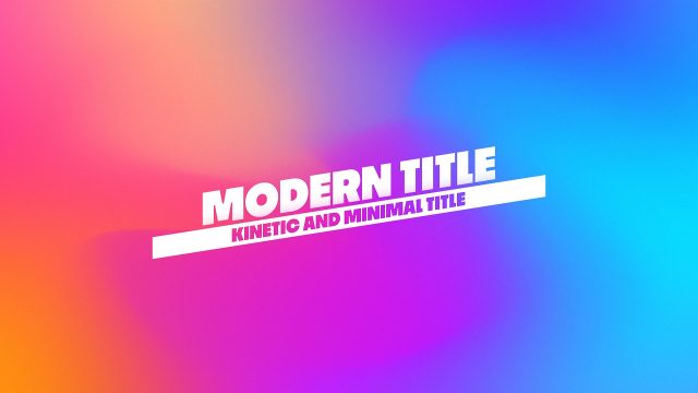 Elegant Corporate Title Animations After Effects Template