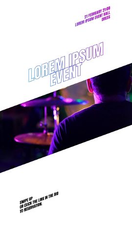 Vertical Diagonal Video Band Event Slideshow Story After Effects Template