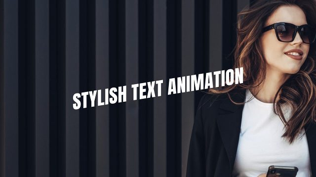 Premiere Pro Angled Light Caption Stylish Title MOGRT